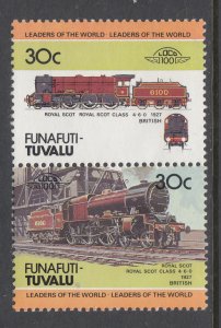 Tuvalu Funafuti 9 Train MNH VF