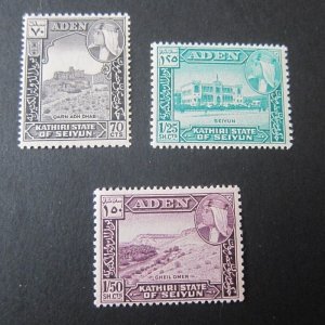 Aden 1964 Sc 39-41 set MNH
