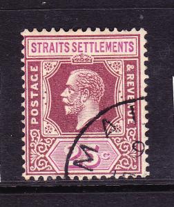 STRAITS SETTLEMENTS 1921-33  25c   KGV  FU  SG 234