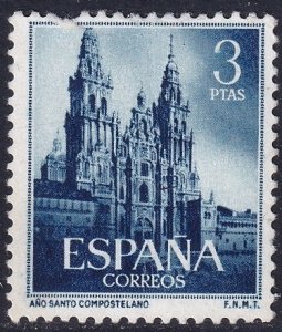 Spain 1954 Sc 800 MLH* damaged top