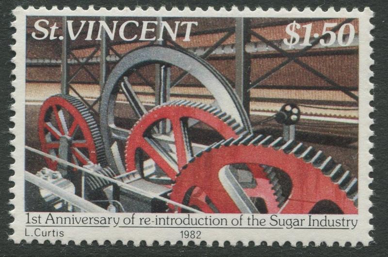 St Vincent - Scott 641 - Sugar Industry -1982 - MNH - Single $1.50c Stamp