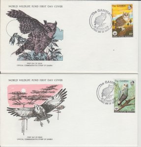 WWF GAMBIA FIRST DAY COVERS 1978