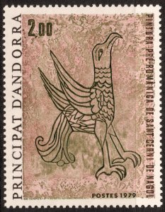 Andorra (French) #271  MNH - Art Birds Falcon (1979)