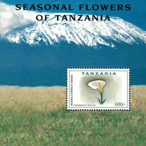 Tanzania 1999 - Seasonal Flowers, Lily - Souvenir Sheet - Scott 1965 - MNH