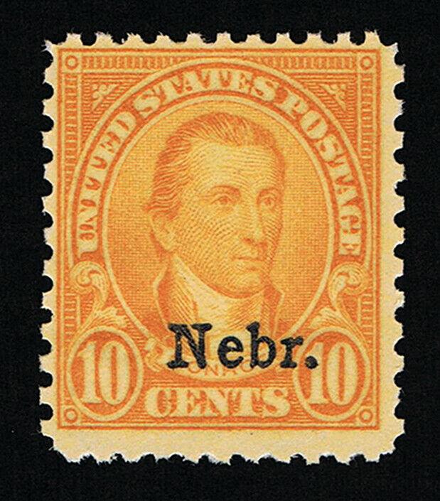 AFFORDABLE GENUINE SCOTT #679 MINT OG NH 1929 ORANGE YELLOW NEBRASKA OVERPRINT