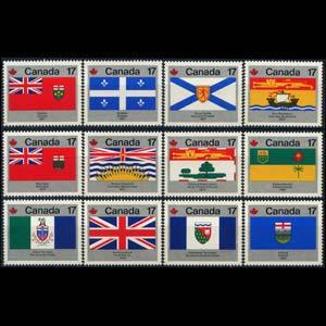 CANADA 1979 - Scott# 821-32 Prov.Flags Set of 12 NH