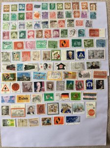 German 100+ stamps - Lot F