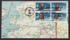 US 2223a Polar Explorers Map U/A FDC