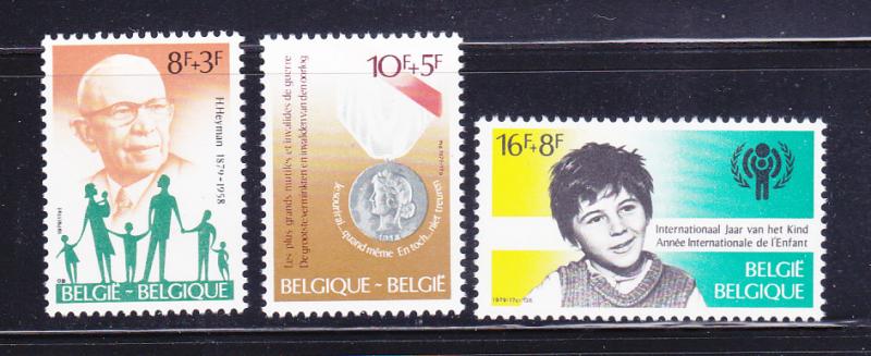 Belgium B988-B990 Set MH Various