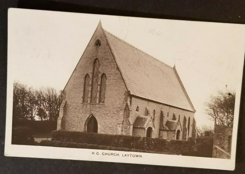 1916 Laytown to Kells Ireland County Meath R C Church RPPC Photo Postcard Cover