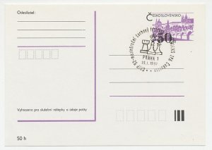 Postcard / Postmark Czechoslovakia 1992 Chess