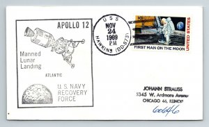 Nov 24, 1969 Apollo 12 - Manned Lunar Landing - USS Cancel - F5279