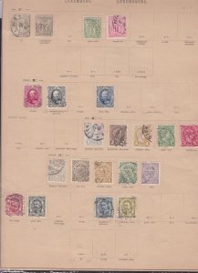 luxembourg stamps page ref 17311