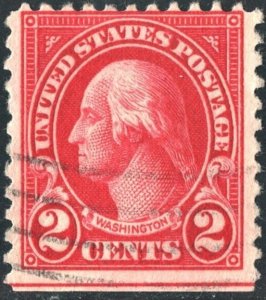 SC#554 2¢ Washington Single (1923) Used