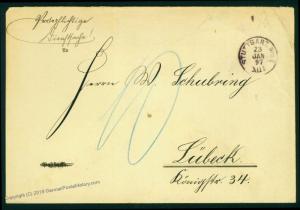 Germany 1897 Royal Wuerttemberg Stuttgart Post Office Official Mail Stamp  73037