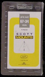 Scott/Prinz Pacific '97 Triangle Stamp Mounts Size: 67x34 Black #984 B