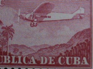 ​CUBA 1931-AIRMAIL-SC#C14a-91 YEARS OLD-AIR PLANE- RARE MNH -VERY FINE