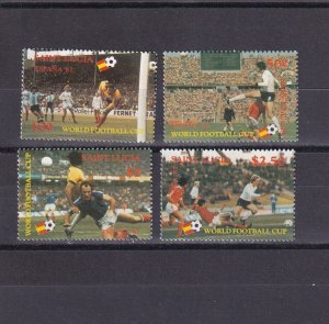 SA06a St Lucia 1982 Football World Cup - Spain mint stamps