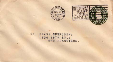 United States, Postal Stationery, California, Red Cross