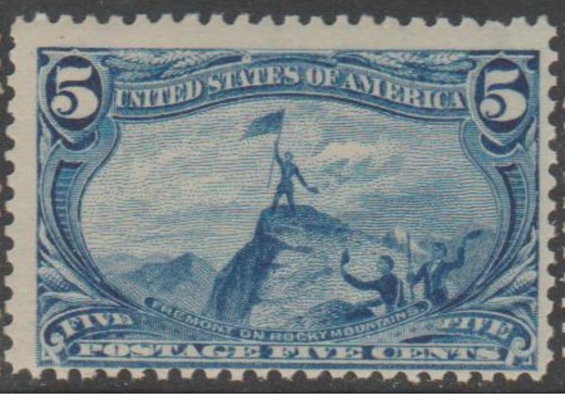 U.S. Scott #288 Fremont - Trans-Mississsippi Stamp - Mint NH Single - IND