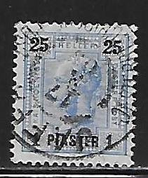 Austrian Offices in the Turkish Empire 34a 1pi on 25h Franz Josef Used (z1)