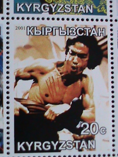 KYRGYZSTAN-2001- WORLD FAMOUS MOVIE STAR-BRUCE LEE-MNH SHEET VERY FINE