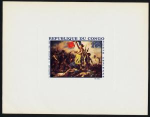 Congo PR C62-6 Deluxe Sheets MNH Art, Paintings, Flower