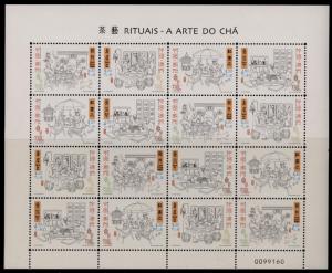 Macao 1028 Sheet MNH - Tea Rituals