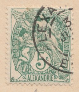 FRENCH COLONY EEGYPT ALEXANDRIA 1902-03 5c Used Stamp A29P25F33123-