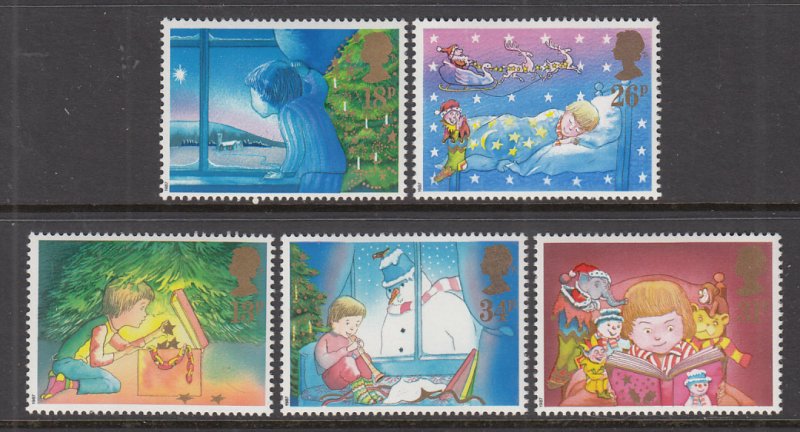 Great Britain 1196-1200 Christmas MNH VF