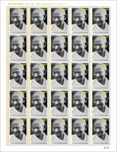 DR CONGO 2021 ¤ GOLD ¤ SET OF 2 SHEET - JOINT ISSUE - MAHATMA GANDHI - RARE MNH-