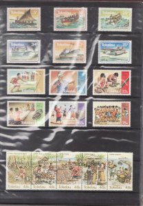 Tokelau Collection in book - 17 MNH sets #65 // #177a  - Superfleas - cv $80 USD