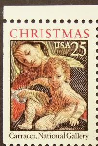 Blk/s # 2427 25c Madonna & Child - Booklet Single - MNH (6232p)