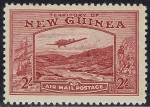 NEW GUINEA 1939 BULOLO AIRMAIL 2/-