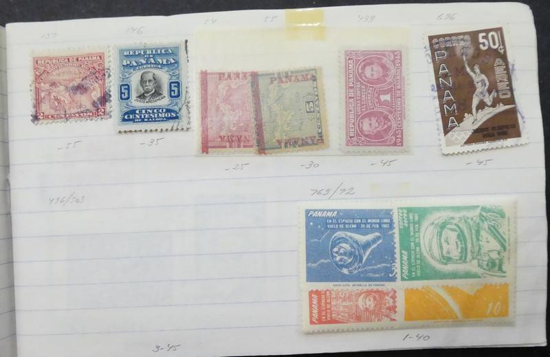 EDW1949SELL : PANAMA Interesting Mint & Used collection on Old Time approval pgs