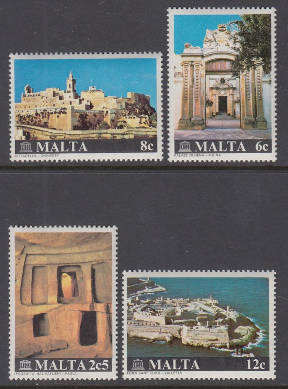 Malta 570-573 UNSECO MNH VF