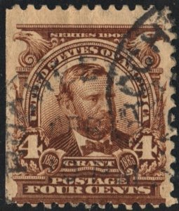 SC#303 4¢ Grant Single (1903) Used