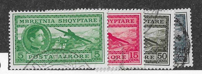 Albania Sc #C29-C32 short set of 4 used VF