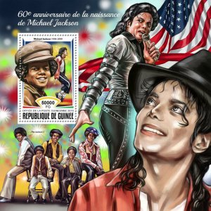 Michael Jackson Stamps Guinea 2018 MNH Jackson 5 Famous People Music 1v S/S