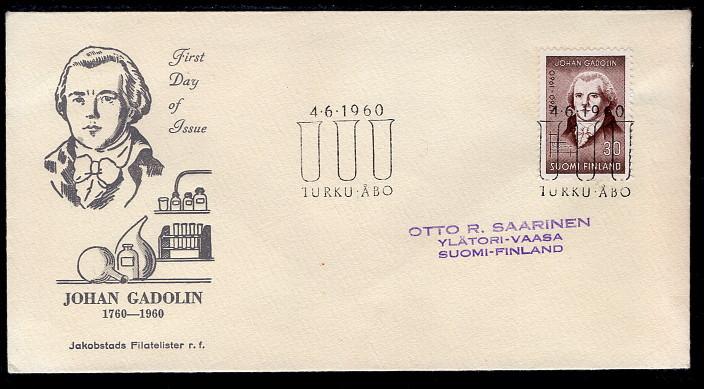 Finland 370 Typed FDC 