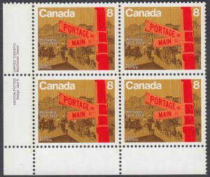 Canada - #633 Winnipeg Plate Block - MNH