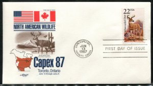 2286-2335 US 22c American Wildlife FDCs,  Artmaster cachet set of 50 covers