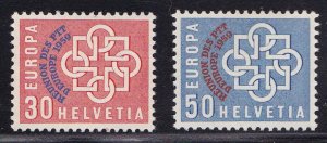 Switzerland 1959 Europa Overprinted for PPT Conference  VF/NH(**)