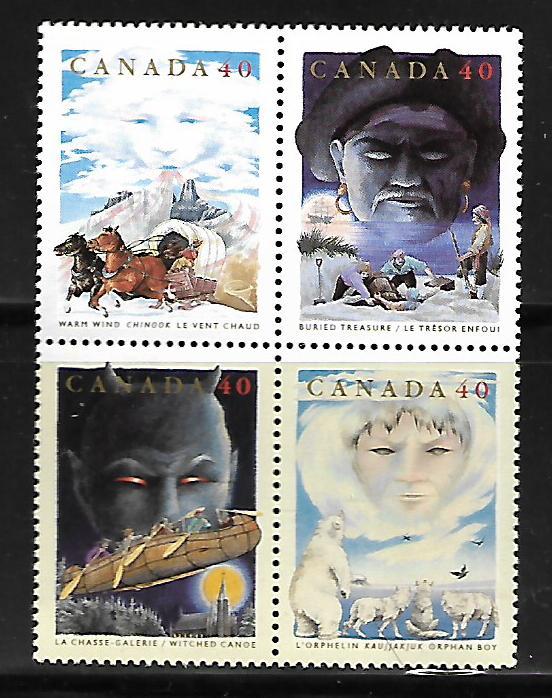 CANADA  1337a   MNH   FOLKTALES, BLOCK OF  4