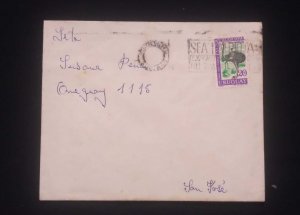 C) 1970 URUGUAY, INTERNAL MAIL SHEET WITH AVE STAMP.