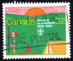SC 993 (32c) - Scouting Year, Used, Hinged