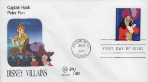 Set of 10 Steve Wilson Printed FDCs for the 2017 Forever Disney Villains Issue