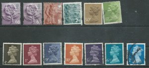 Great Britain (13) different used VF  PD