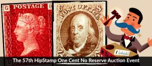 The 57th HipStamp One Cent Auction Event