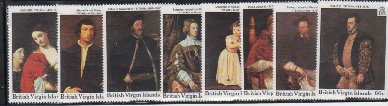 British Virgin Islands 595-602 Paintings Mint NH